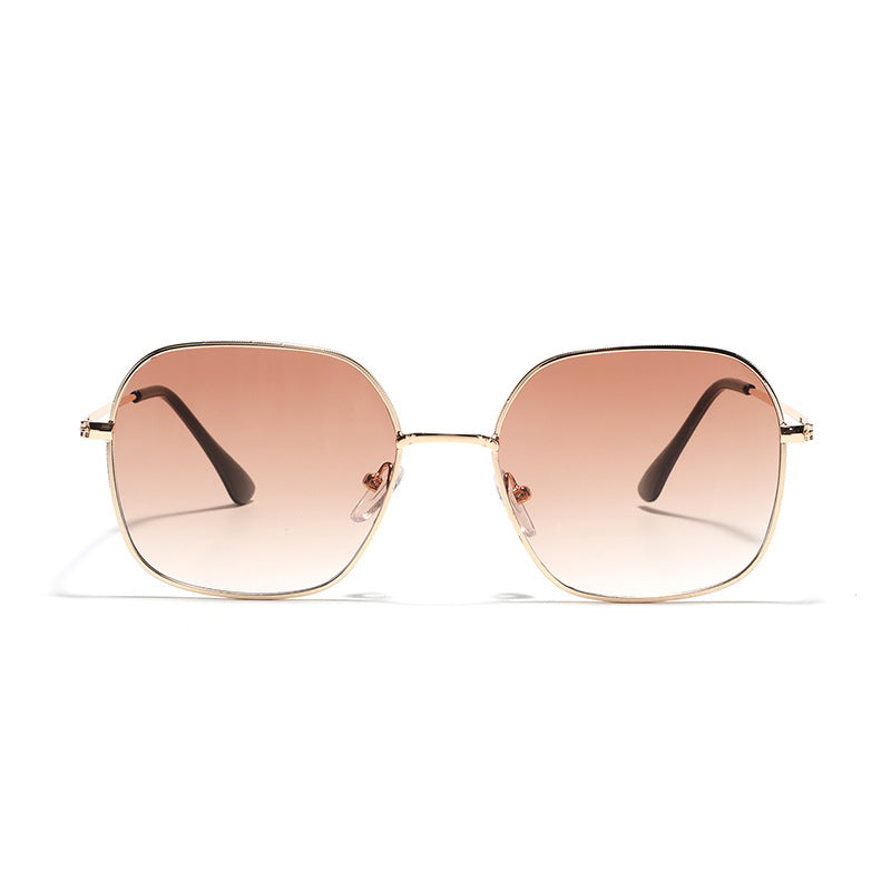 Women's fashionable square sunglasses with narrow metal frame and UV protection Kalsten