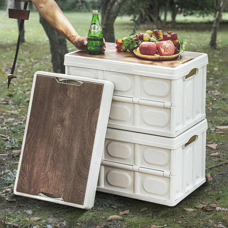 Storage box with wooden surface Kalsten