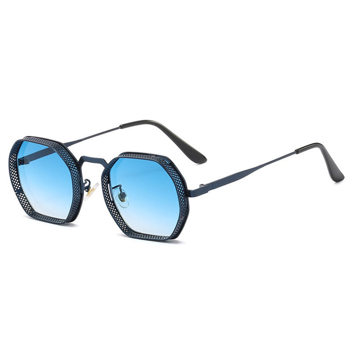 Women’s sunglasses with unique octagonal metal frame Kalsten