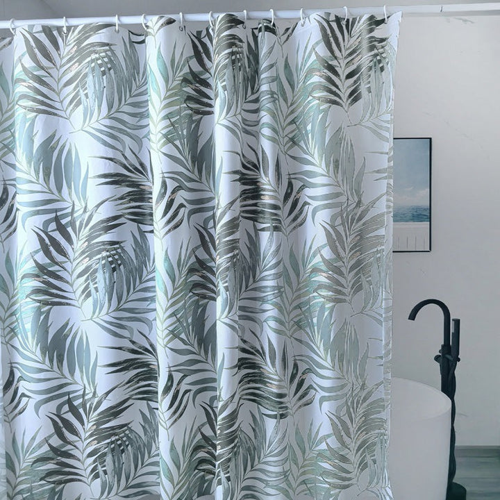 Tropical Leaf Design Shower Curtain Kalsten