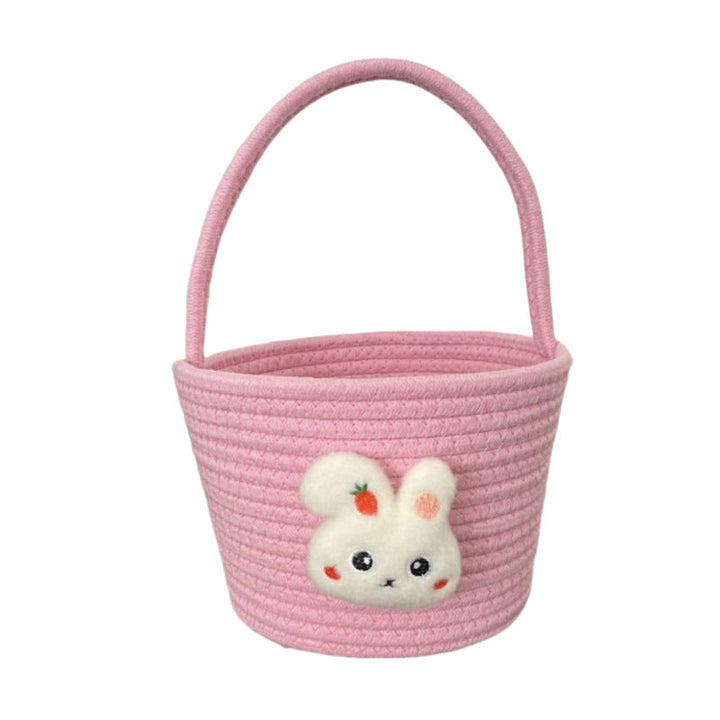 Ladies decorative basket with cute rabbit motif Kalsten