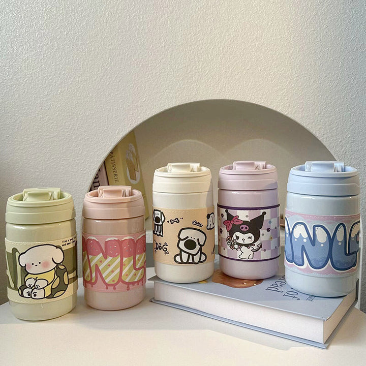 Women's Insulated Water Bottle with Cute Animal Design Kalsten