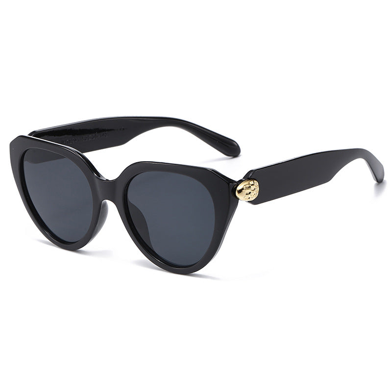 Ladies Cat-Eye Sunglasses with Golden Accents and Protective UV Filter Kalsten