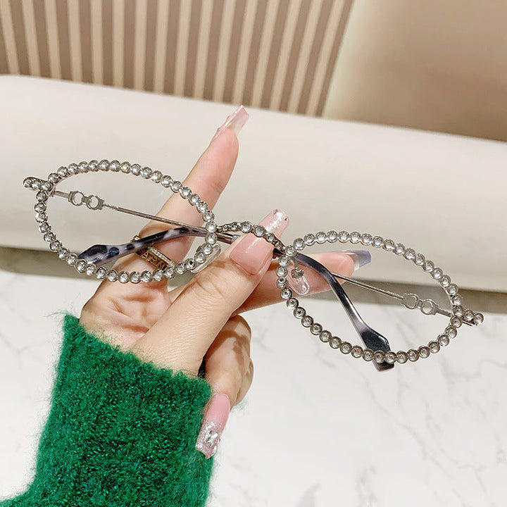 Ladies Designer Eyewear Frame with Extravagant Pearl Frame Kalsten
