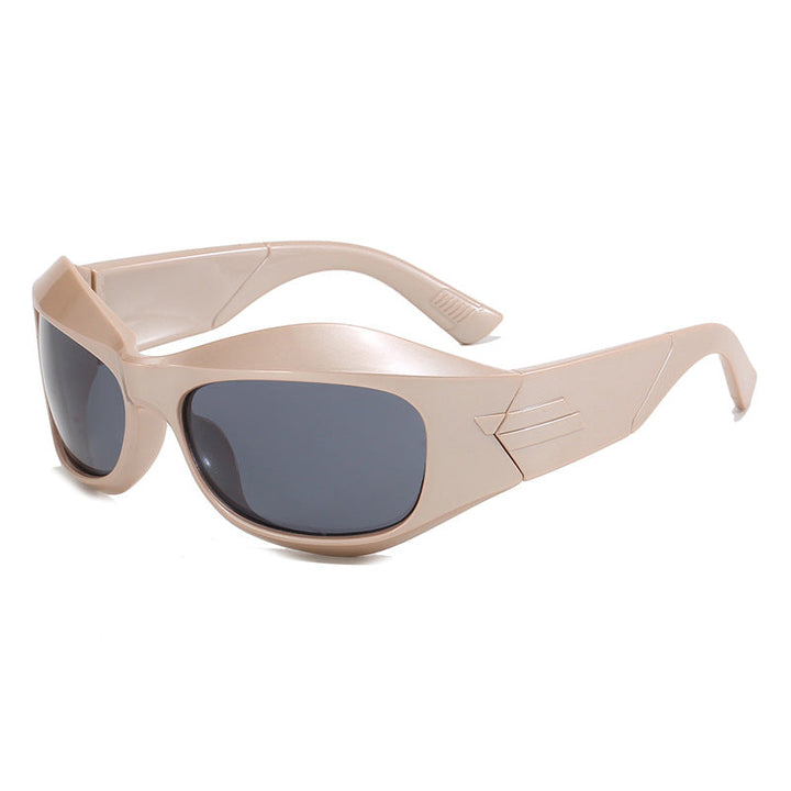 Women Retro Sunglasses in trendy Shield design Kalsten