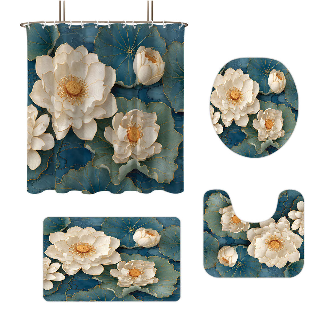 High-Definition Leopard-Themed Four-Piece Bathroom Set Kalsten