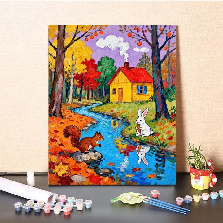 Vibrant Nature-Themed Paint by Numbers Art Kit Kalsten
