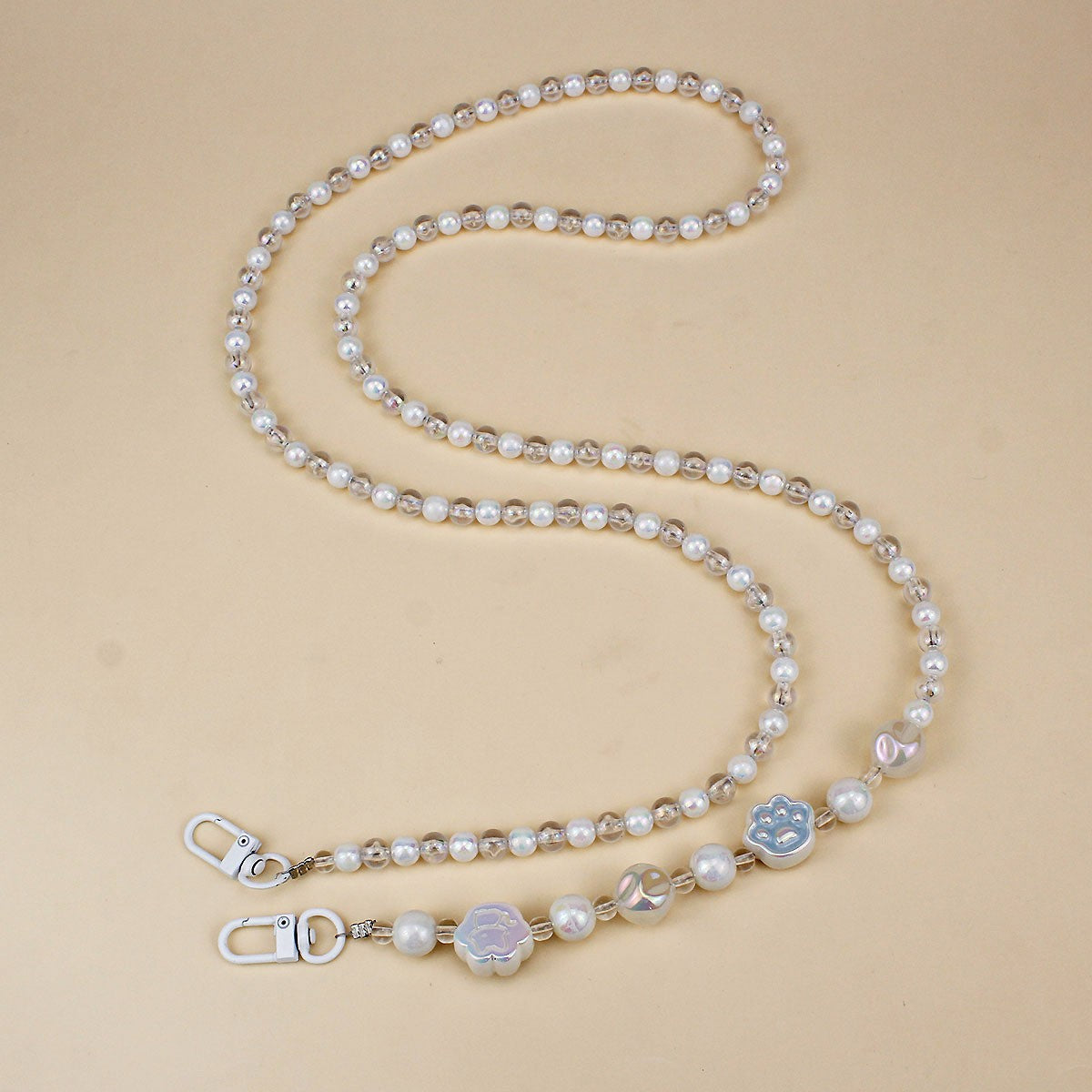 Stylish Pearl and Chain Necklace Acalora