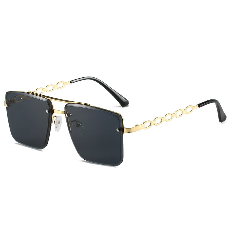 Women's Square Sunglasses with Elegant Chain Structure Kalsten