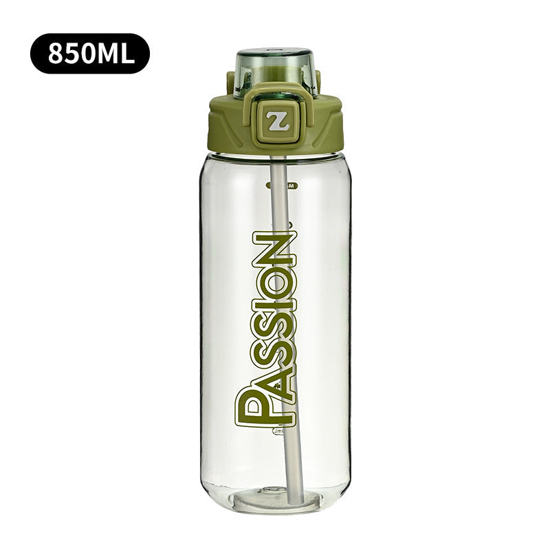 Ladies drinking bottle with integrated measuring system and flip-top closure Kalsten