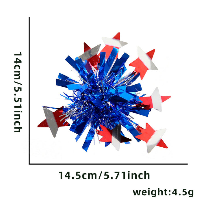 Unisex nan lightweight hand pompon made of shiny metallic foil ideal for cheerleading and fan merchandise Kalsten