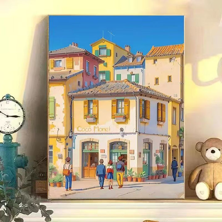 Colorful Urban Landscape Wall Art Kalsten