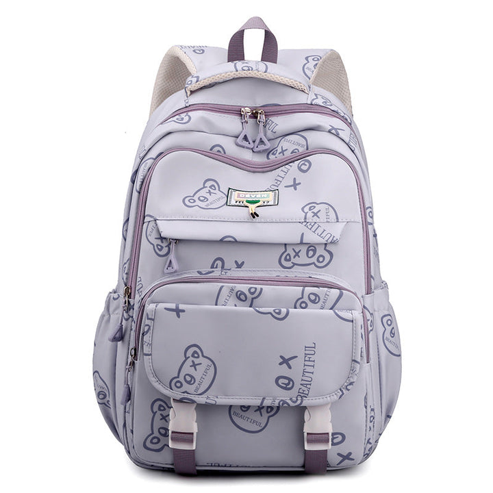Cute Graphic Print School Backpack