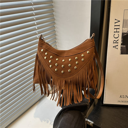 Decorative Fringe Crossbody Bag Acalora