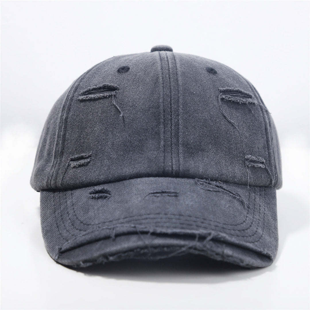 Women's washed baseball cap with destroyed look Kalsten