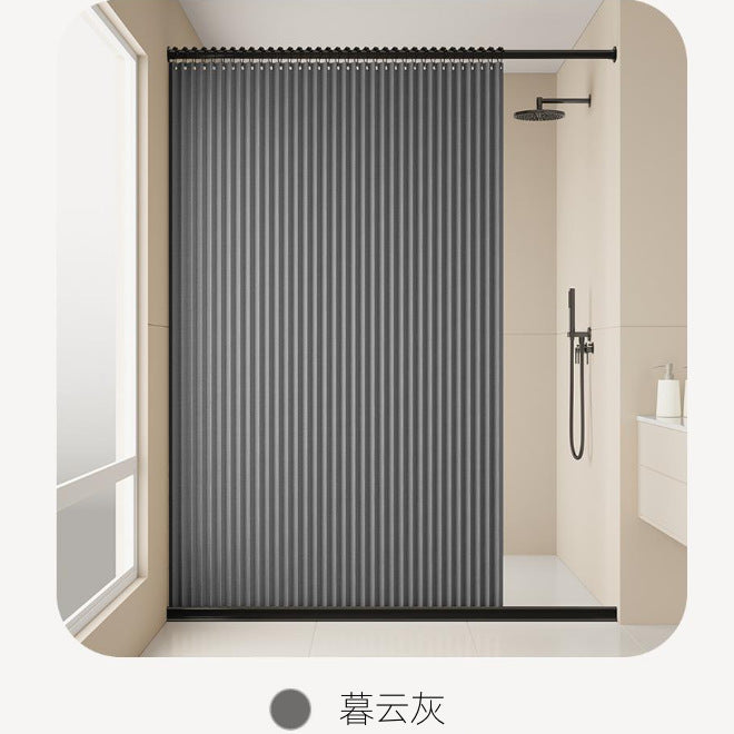 Textured Privacy Shower Curtain Kalsten