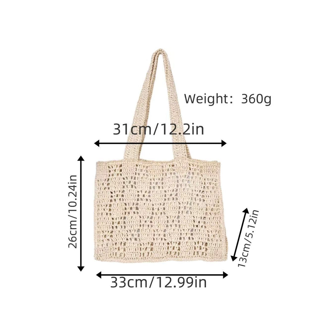 Braided Tote Bag Made of Natural Material Kalsten