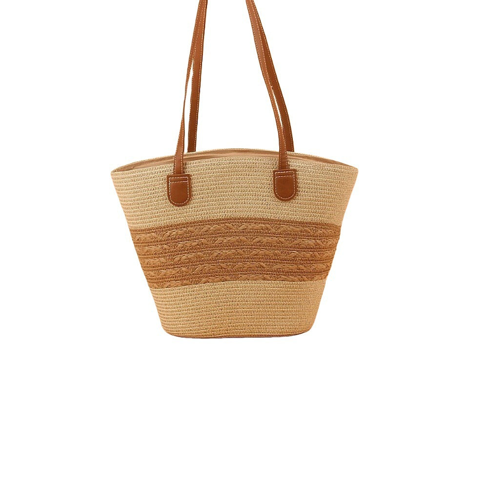 Fan bag with faux leather carrying handles Kalsten