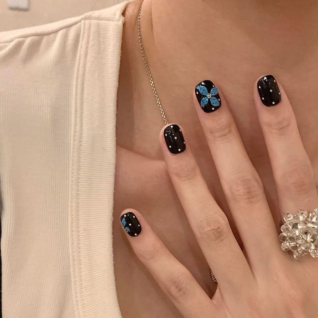 Artificial nails with colorful flower design Kalsten