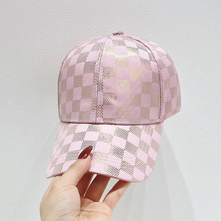 Women's Mesh Checkered Baseball Cap Kalsten