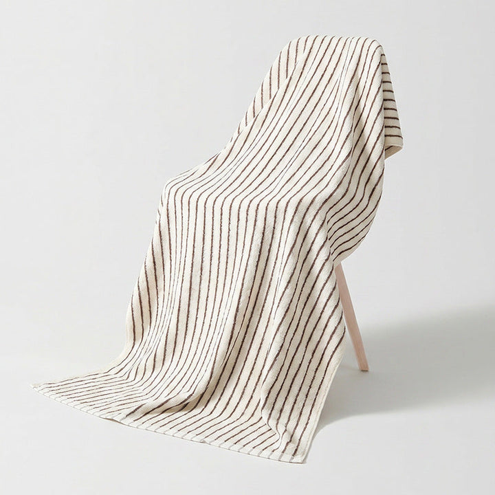 Women's Cotton Bath Towel with Striped Pattern Kalsten
