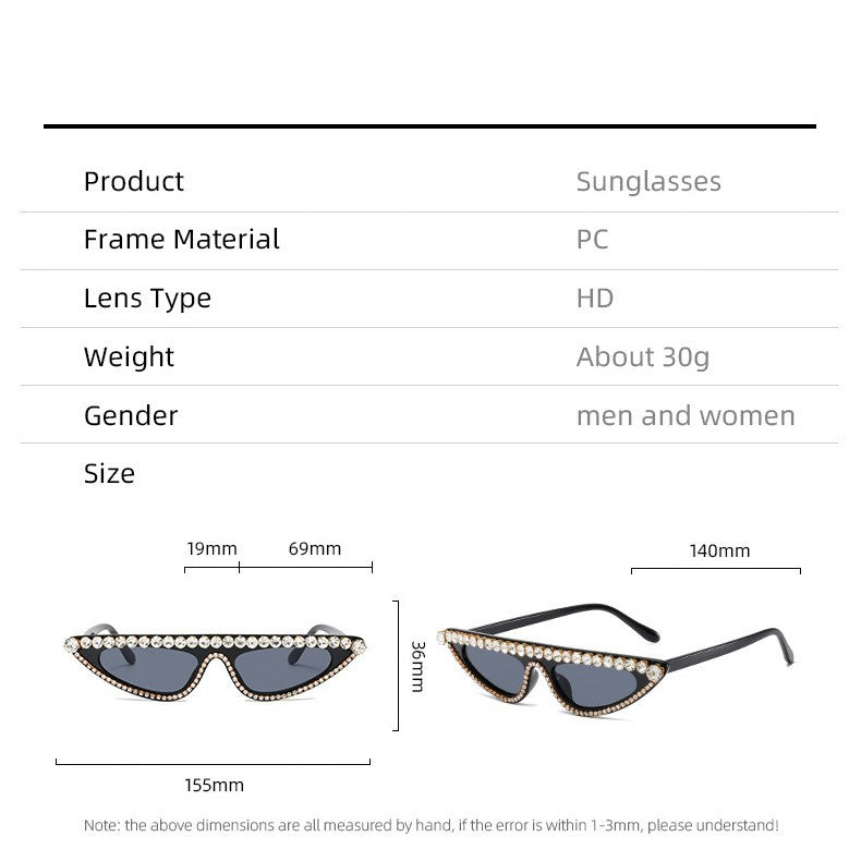 Women's Cat-Eye Sunglasses with Sparkling Stone Accents Kalsten