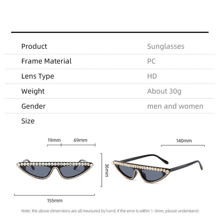 Women's Cat-Eye Sunglasses with Sparkling Stone Accents Kalsten
