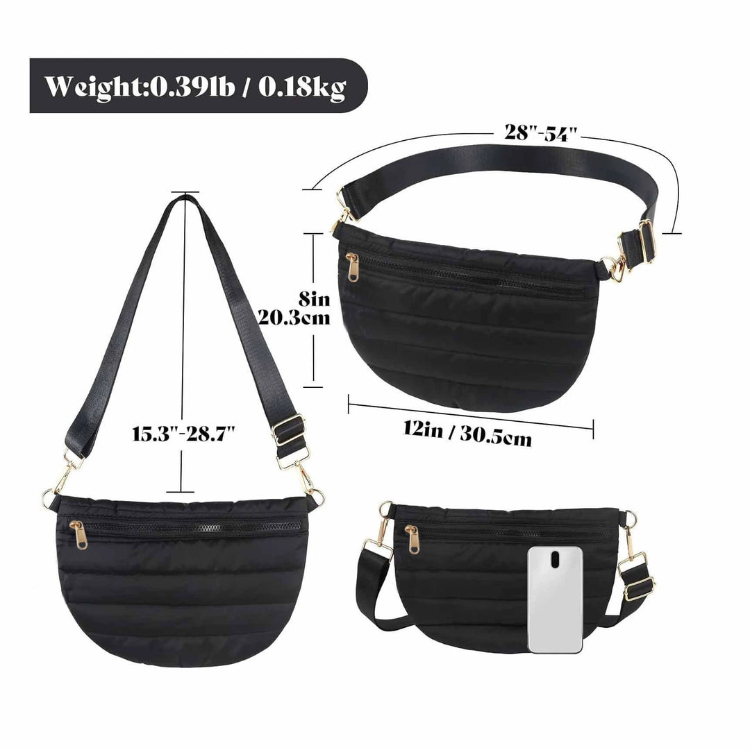Women stylish shoulder bag with adjustable strap and multiple compartments Kalsten