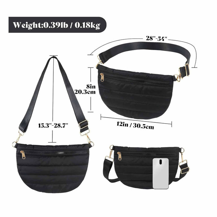 Women stylish shoulder bag with adjustable strap and multiple compartments Kalsten