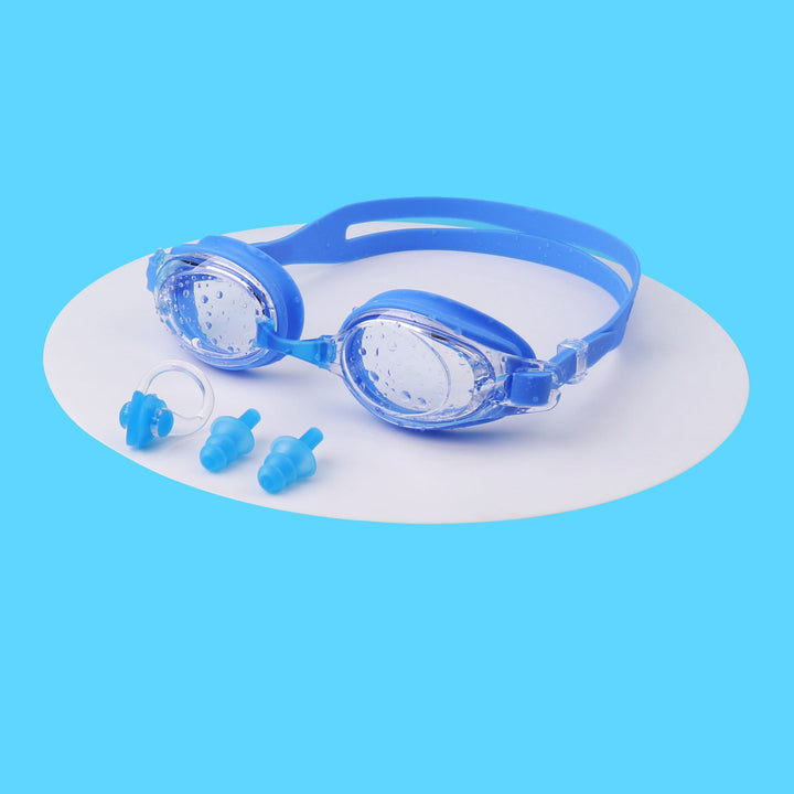 Swimming goggles with integrated ear protection and anti-fog Kalsten