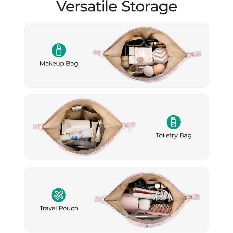 Cosmetic organizer bag with elegant design and multiple compartments Kalsten