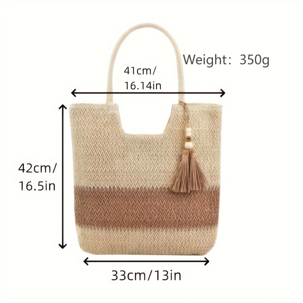 Handmade Macrame Bag with Decorative Fringes Kalsten