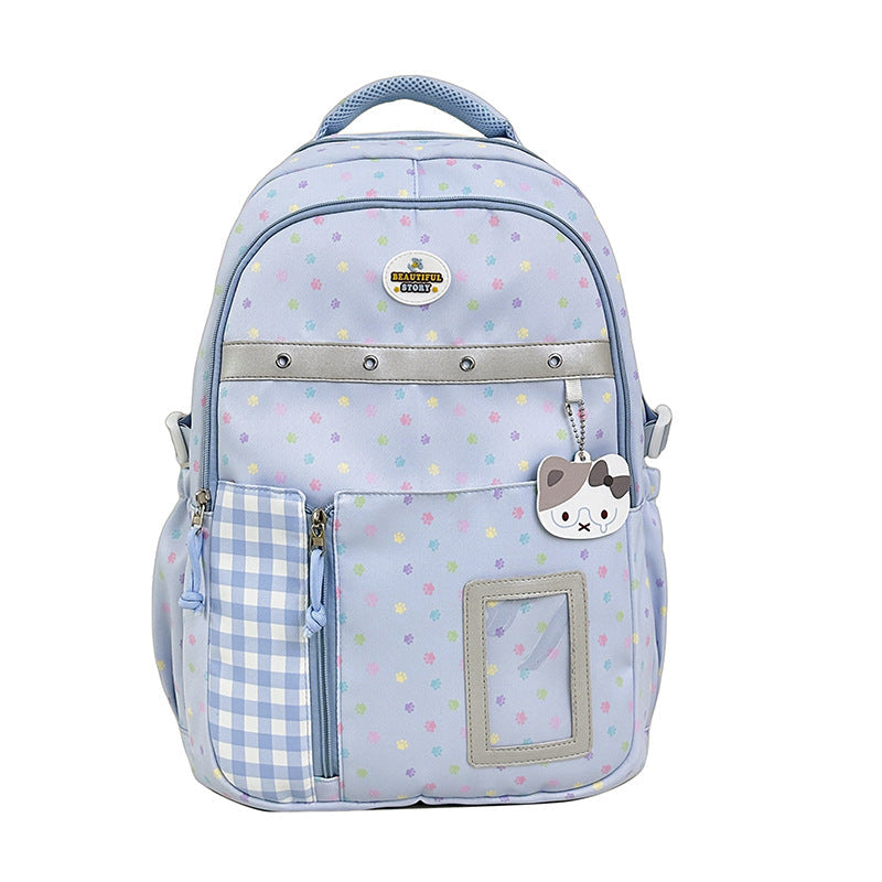 Floral Patterned Multi-Pocket Backpack kalsten