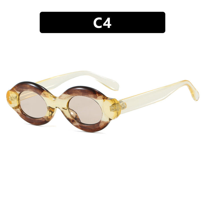 Women's sunglasses in trendy retro design with oval lenses Kalsten