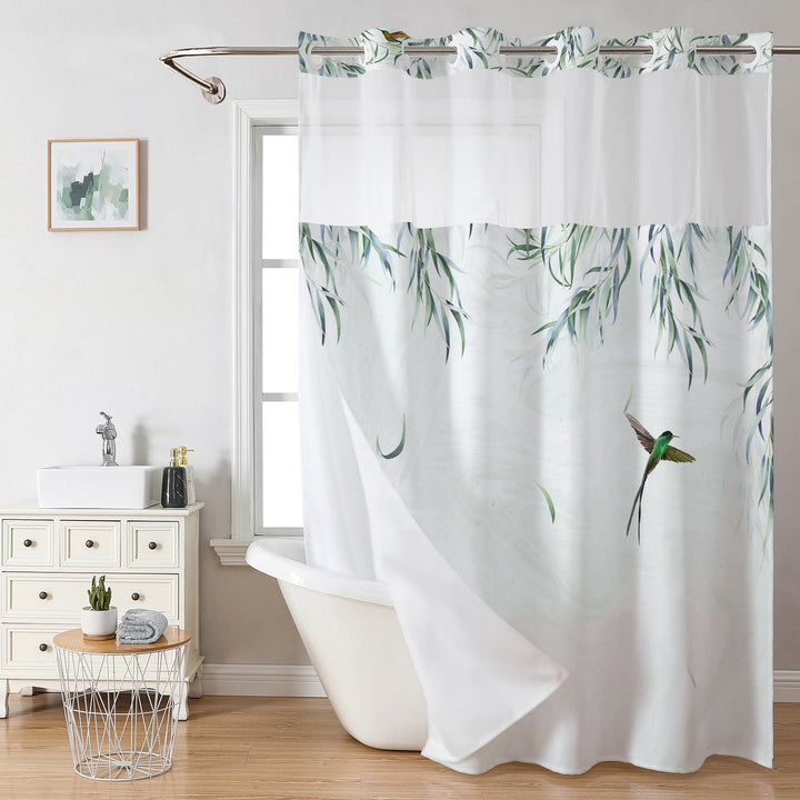 Floral Butterfly Shower Curtain Kalsten