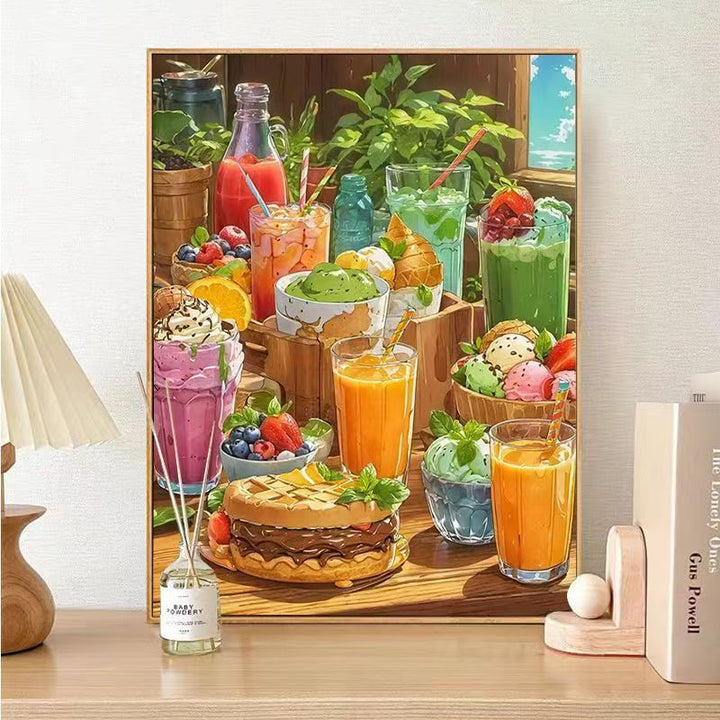 Gourmet Dessert-Themed Canvas Art Print Kalsten