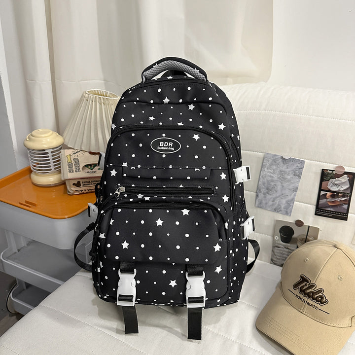 Star-Patterned Multi-Compartt Backpack Kalsten