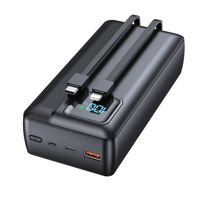 Powerbank with Integrated Charging Cable and LED Display Kalsten
