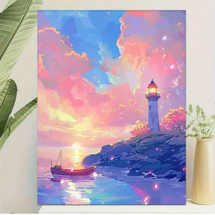 Scenic Lighthouse Canvas Wall Art Kalsten