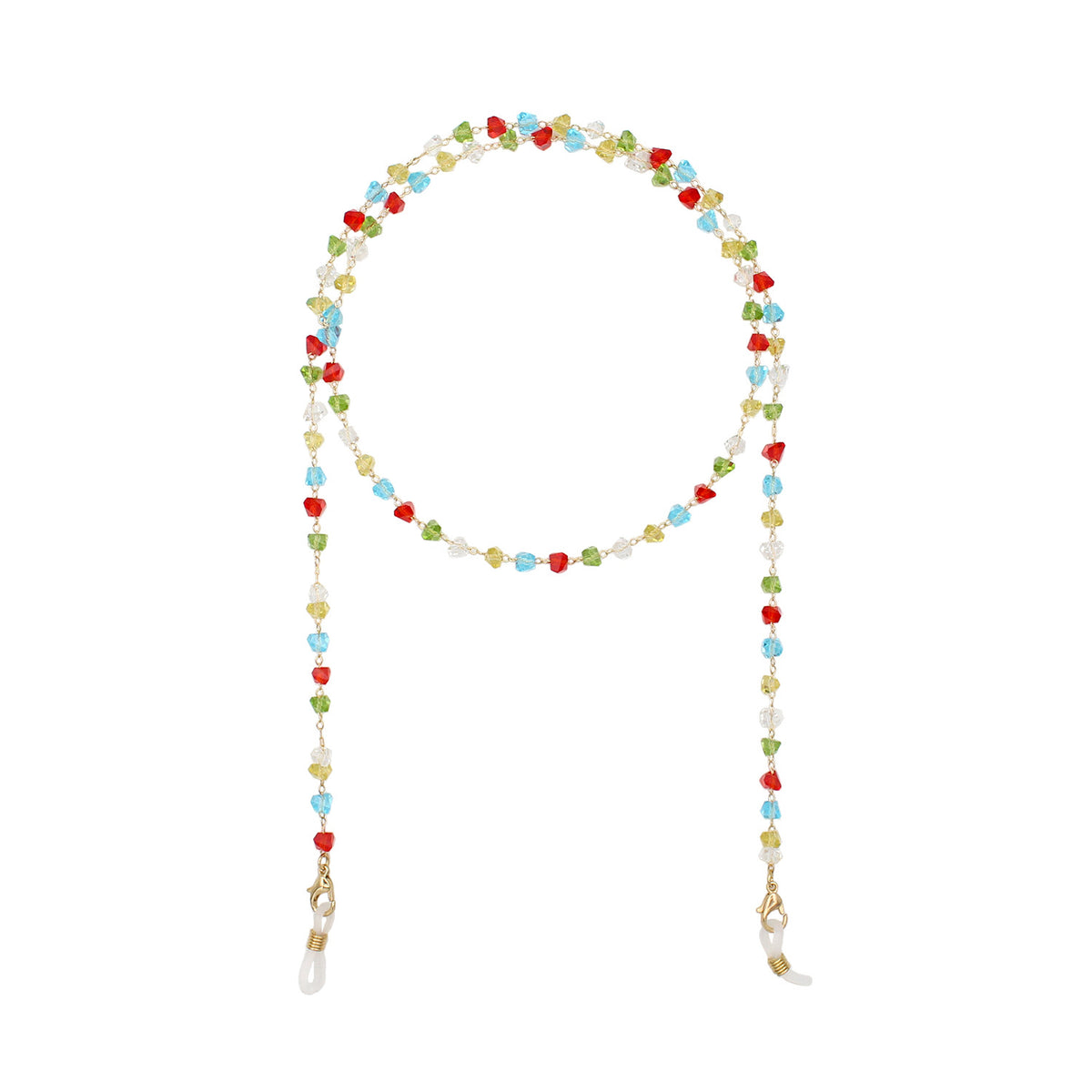 Heart Shaped Beaded Eyewear Chain Acalora