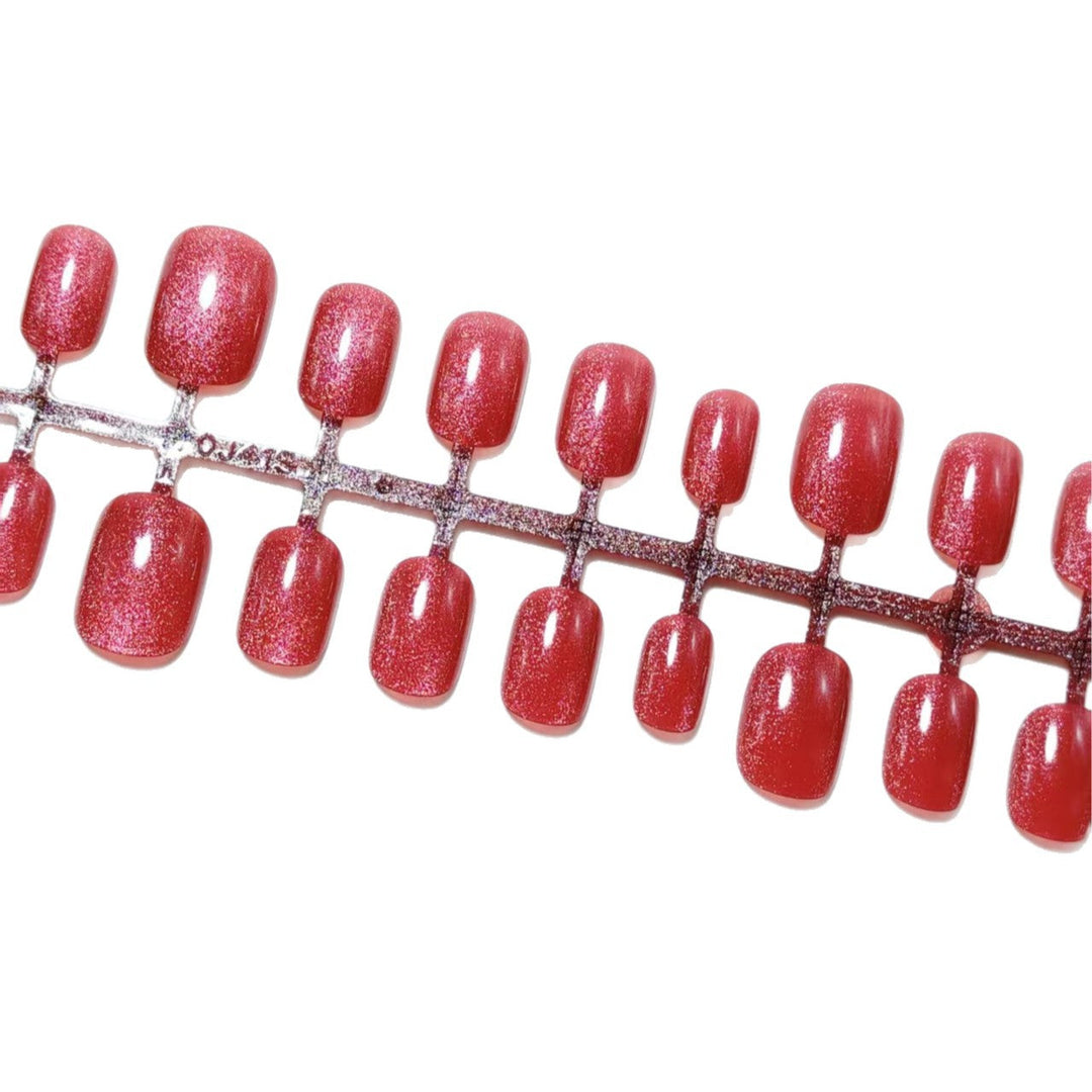 Glittering artificial nails with high gloss effect Kalsten