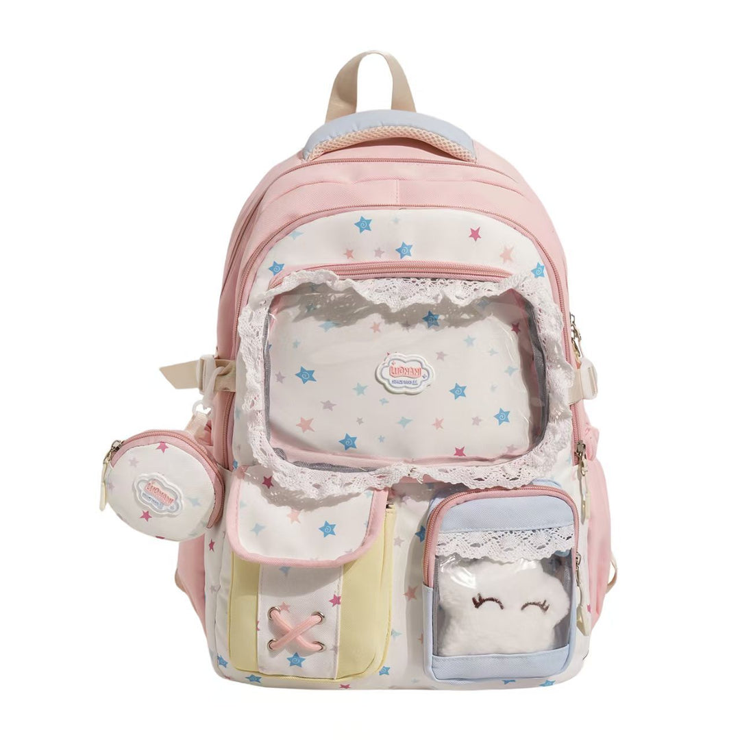 Transparent Front Multi-Compartt Backpack Kalsten