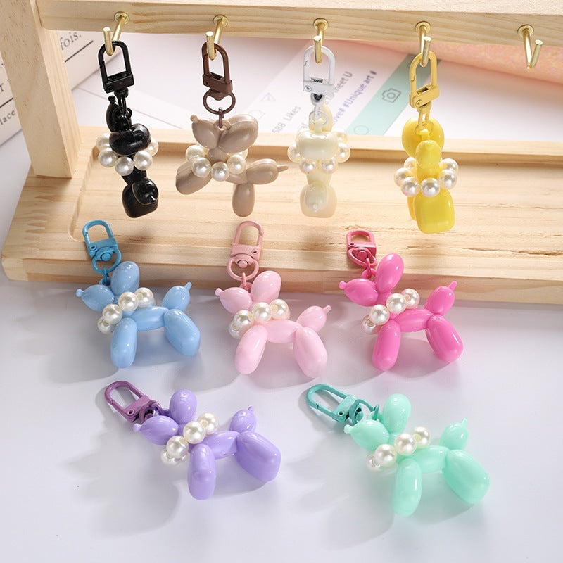 Playful keychain with balloon dog and beads Kalsten