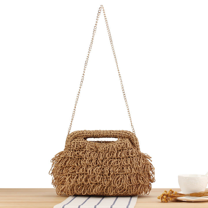 Handbag with Playful Fringe Design Kalsten