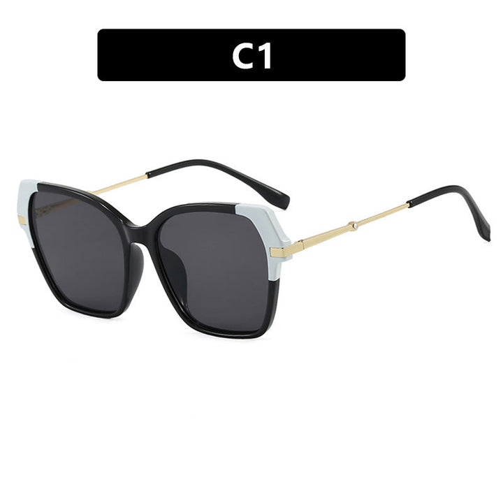 Ladies square sunglasses with elegant metal frame and protective UV filter Kalsten