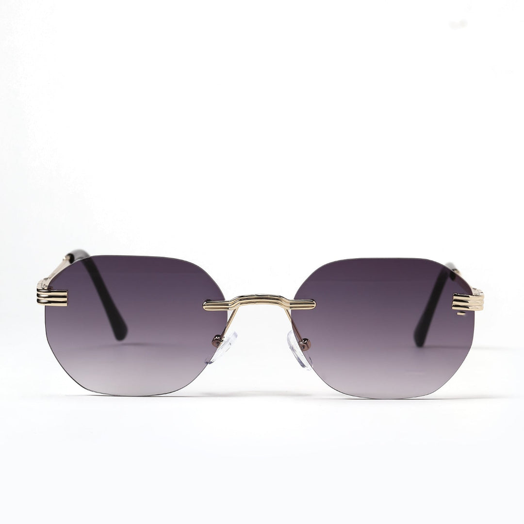 Ladies geometric sunglasses with elegant metal frame Kalsten