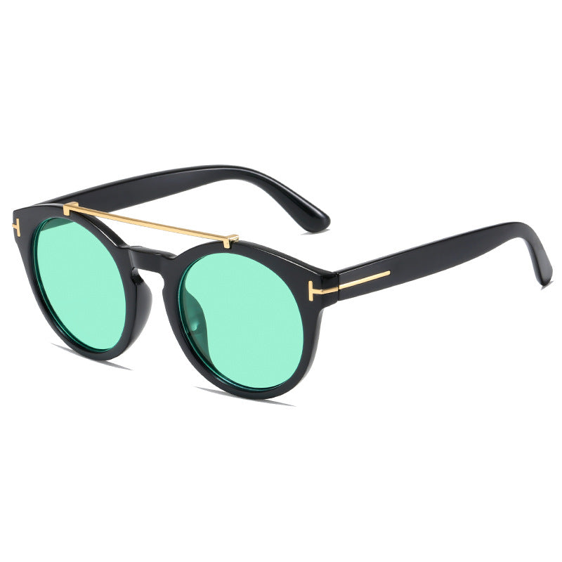Ladies fashionable sunglasses with elegant round lenses Kalsten