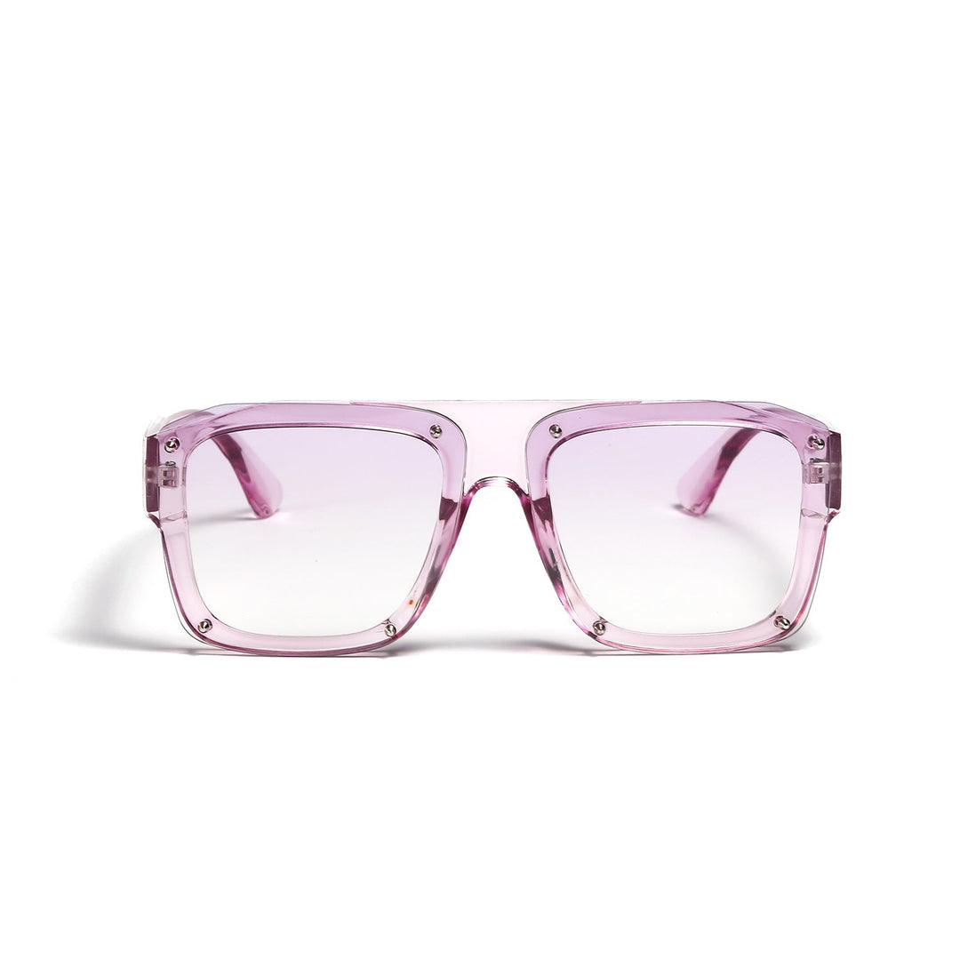 Women's Square Sunglasses with Fashionable Transparent Frame Kalsten