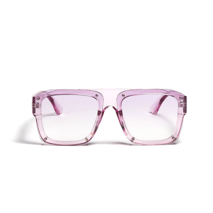 Women's Square Sunglasses with Fashionable Transparent Frame Kalsten