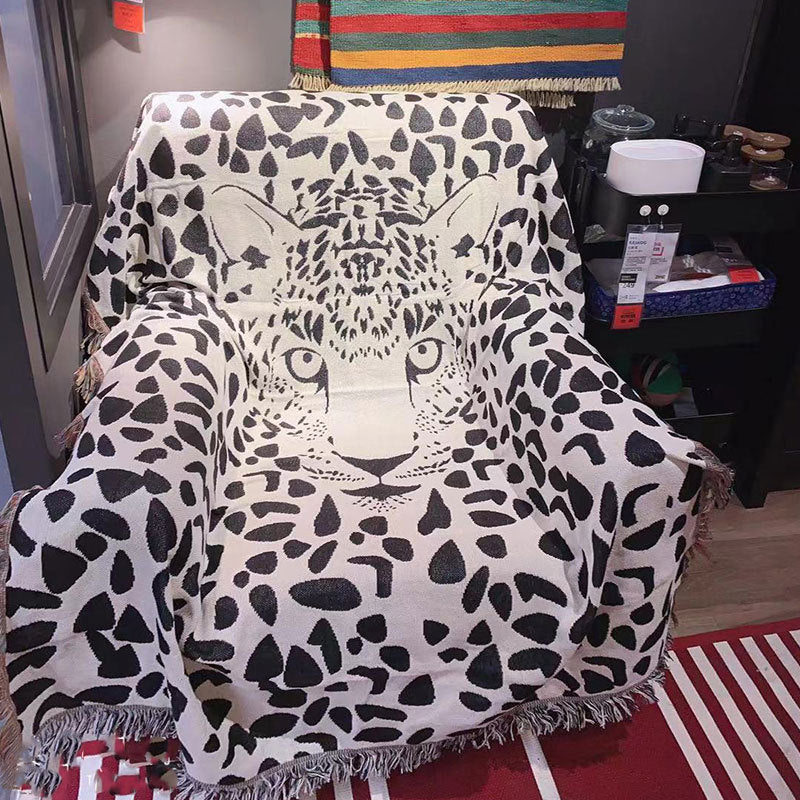 Artistic Leopard Print Throw Blanket